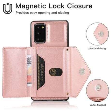 Leather Crossbody Wallet CellPhone Case With Removable Lanyard Straps For Samsung A54