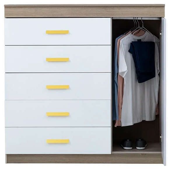 Mini Rome / Chest of drawers  5 Drawers - oak