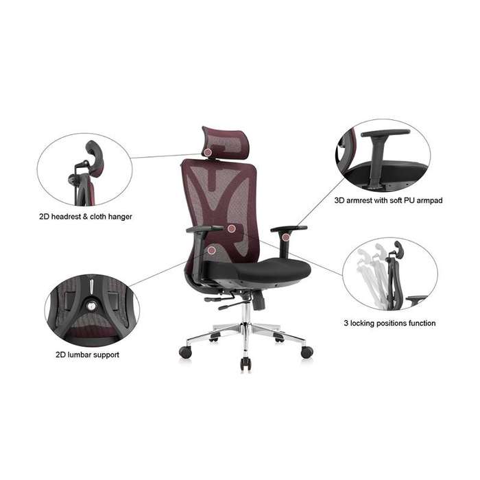 Office Chairs - Mesh Swivel Revolving Mesh Computer Chair - Black Colour