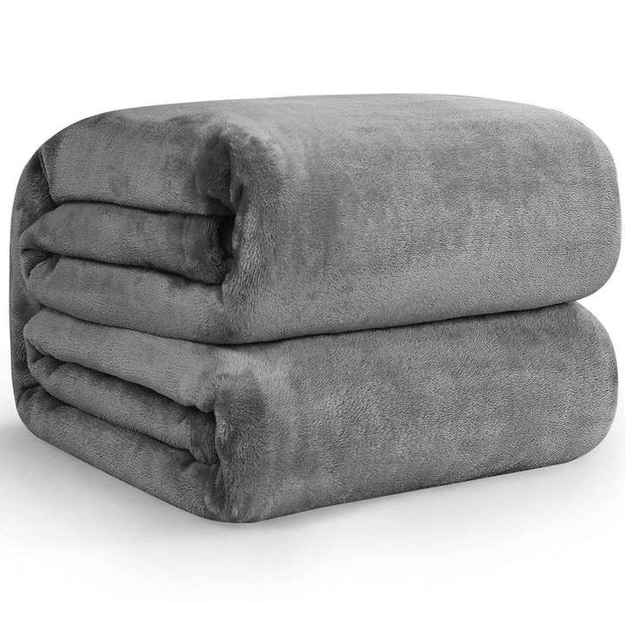 Premium Blanket Winter Warmth and Soft - 200 x 230cm - Dark Gray