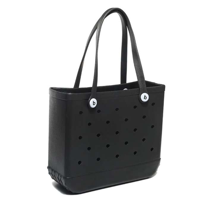 Large Tote Beach Handbag Bag  - Black