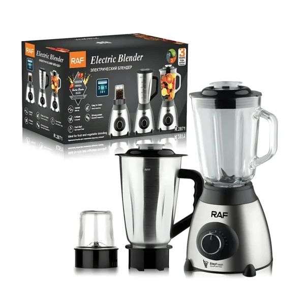 RAF 3 in 1 1000w Electric Blender