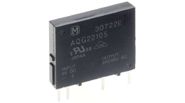 Panasonic (AQG22105) Solid State Relay, 2 A, 264 VAC, PCB