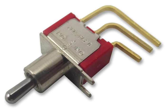 Multicomp Pro (1MS3T2B4M7RE) Toggle Switch, On-Off-On, SPDT, 100 mA