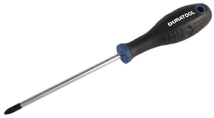 Duratool (D03434) Screwdriver, Pozidriv, PZ2 x 125 mm