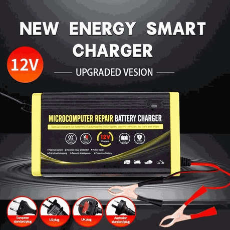 12V 7A Lead Acid Microcomputer Repair Battery Charger for Car/Motorcycle