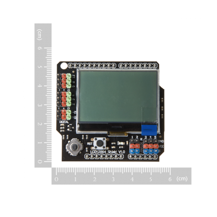 DFRobot (DFR0287) LCD Shield, Gravity, LCD12864, Arduino Development Boards
