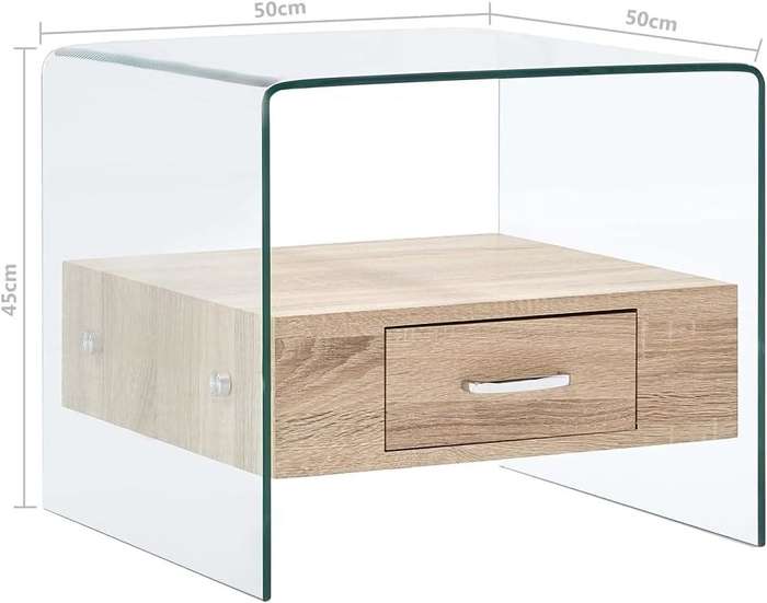Glass Coffee Table- With a Drawer