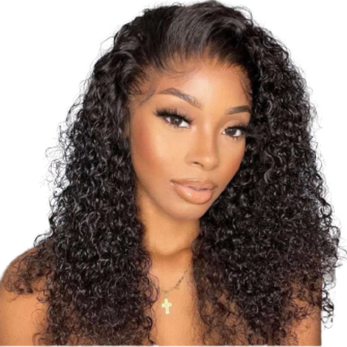 16" Peruvian Hair Curls Full Frontal Wig
