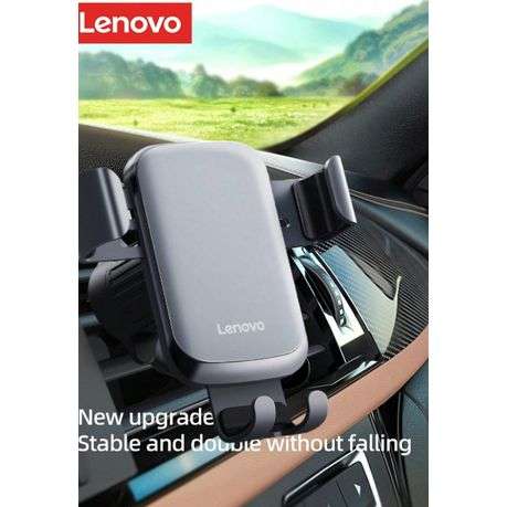 LENOVO - Phone Mount for Car Vent With Upgraded Clip - Black