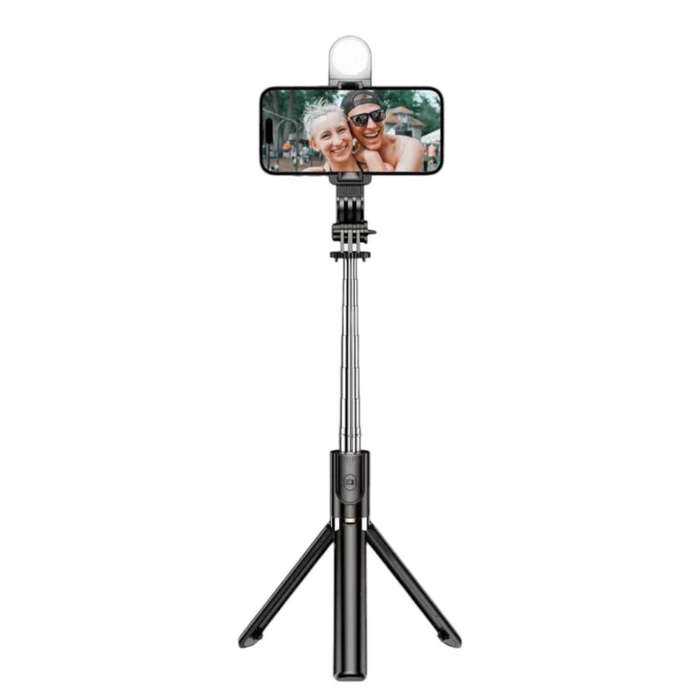 Phone Tripod Stand, Strechable Tripod Led Light With Bluetooth Remote -1.3m
