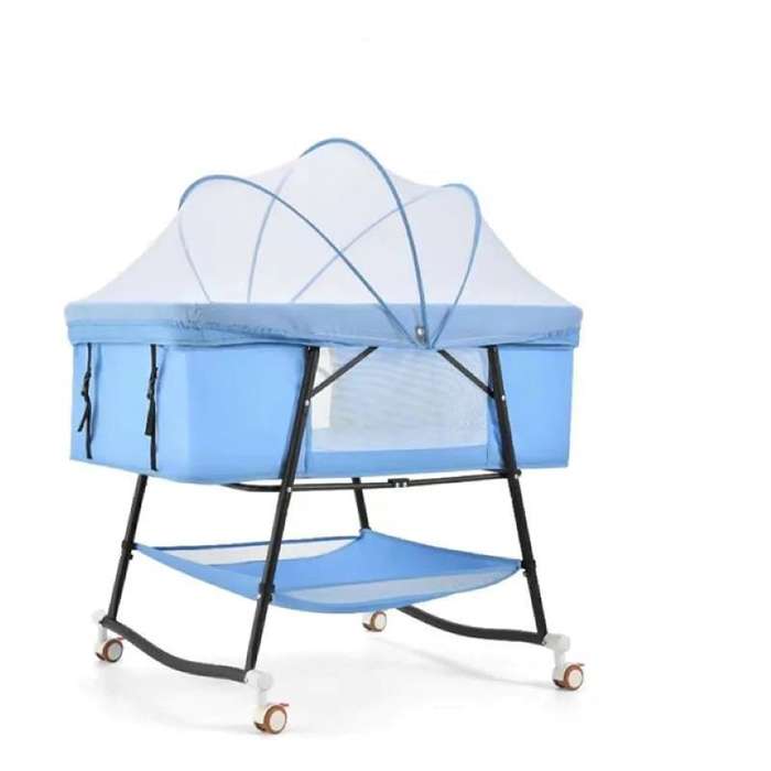 Baby Cradle Swing Crib (blue)