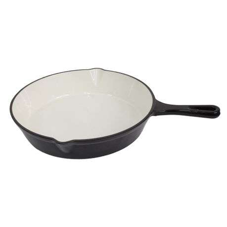 7 Piece Authentic Cast Iron Dutch Oven Cookware Pot Set - Black