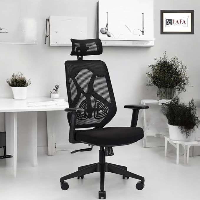 Office Chairs - Executive High Back Mesh Ergonomic - Black Colour