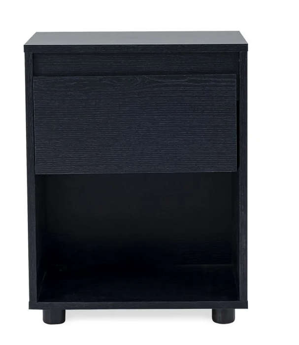 Nightstand End Table with Open Shelf
