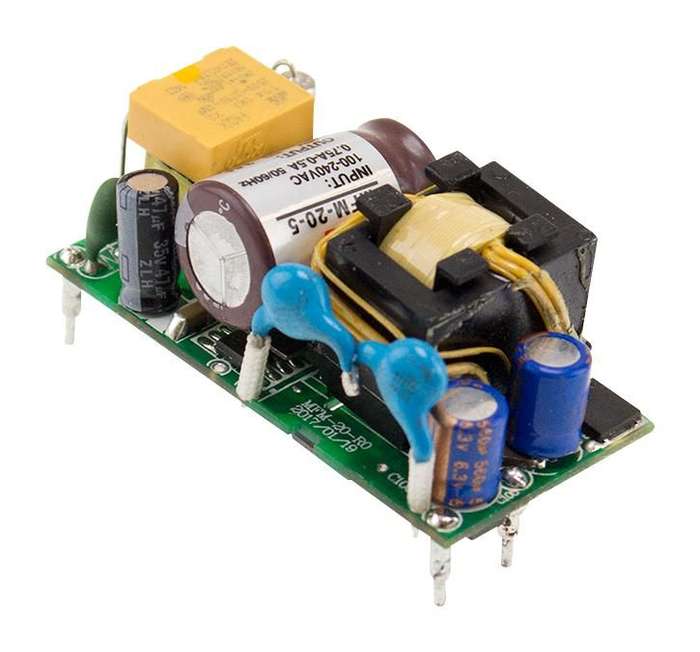Mean Well (MFM-20-12) AC/DC Open Frame Power Supply, 21.6W, 80V to 264V AC