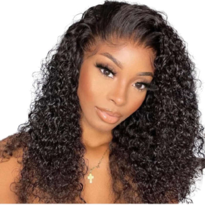 16" Peruvian Hair Curls Full Frontal Wig