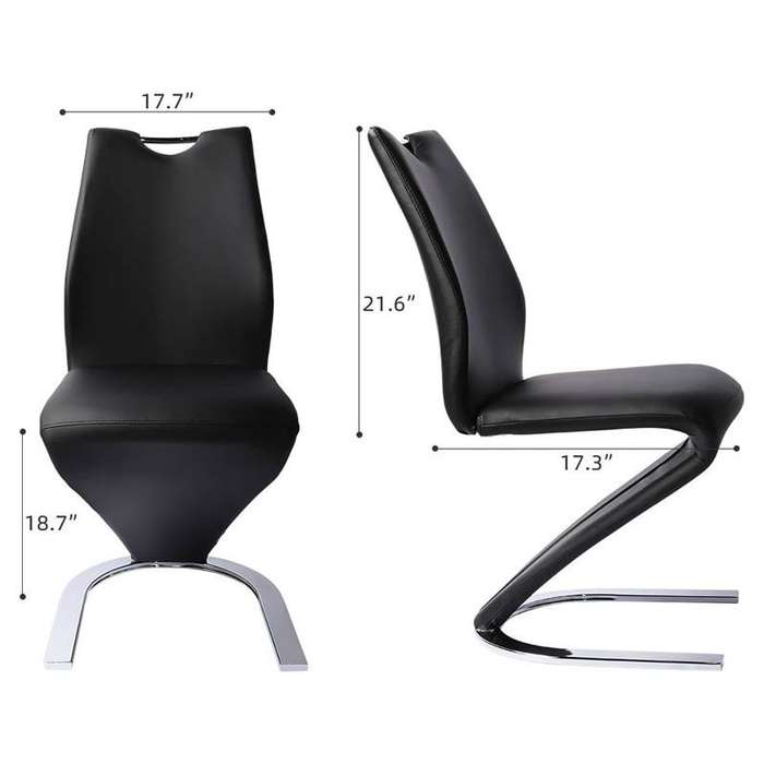 Set Of 2 Modern Comfy Upholstered Dining Chair Y-587
