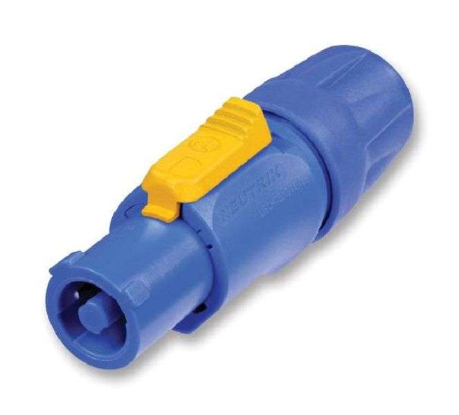 Neutrik (NAC3FCA) High Power Connector, 3Pin, Blue, Receptacle, 250 VAC