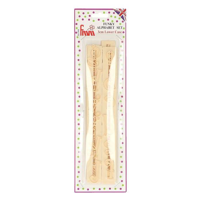 FMM Cutter Funky Alphabet & Number Set Icing Tool Fun Cake Decoration Party