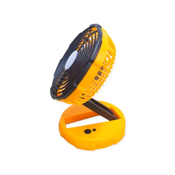 Portable Rechargeable Indoor & Outdoor 3 Speed Desk Fan with Light