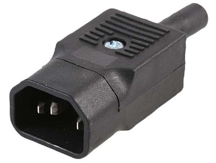 Bulgin Limited (PX0686) IEC Power Connector, C14, IEC C14 Plug, 10A, 250VAC