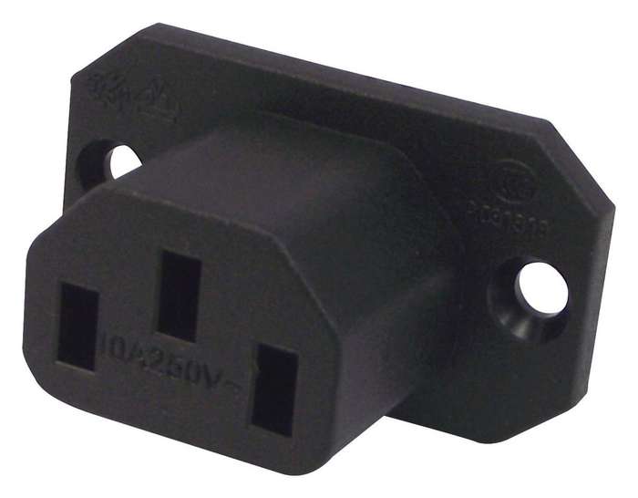Schurter (4787.2000) IEC Power Connector, IEC C13 Outlet, 15 A, 250 VAC