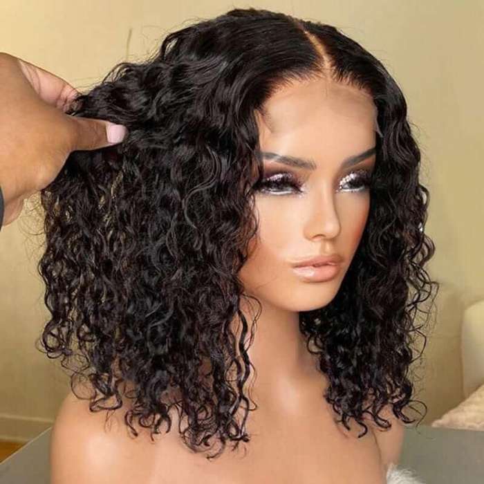 10inch Virgin Human Hair - Waterwave Wig
