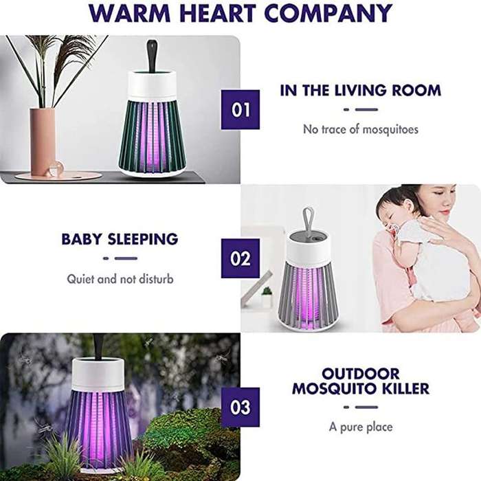 USB Rechargeable LED Electric Mosquito Killer Lamp
