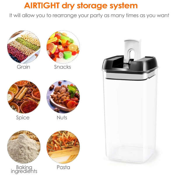 6 Pieces food storage containers set