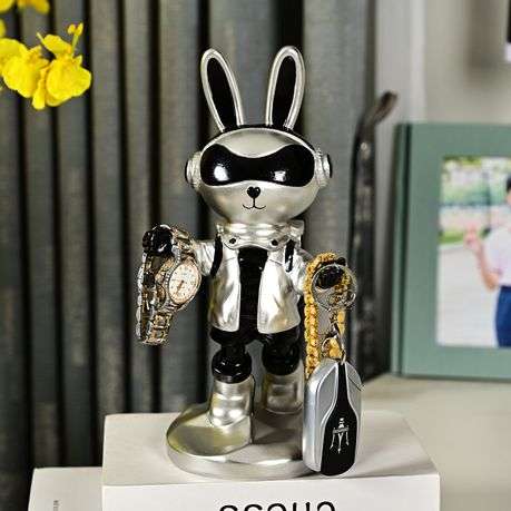 -Space Rabbit Resin Ornament