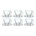 Glass Cup and Saucer 175ml - 6 Pack