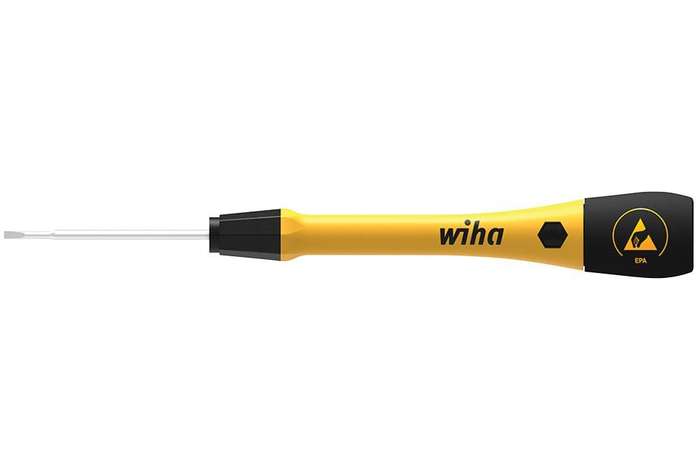 Wiha (43670) Screwdriver, Slot, 2mm, 140mm, ESD