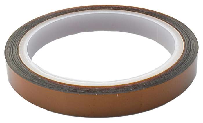 Tesa (51408-00007-00) Masking Tape, PI (Polyimide), Amber, 12mmx33m