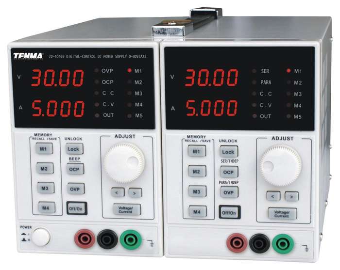 Tenma 72-10495 Dual Channel Adjustable DC Power Supply