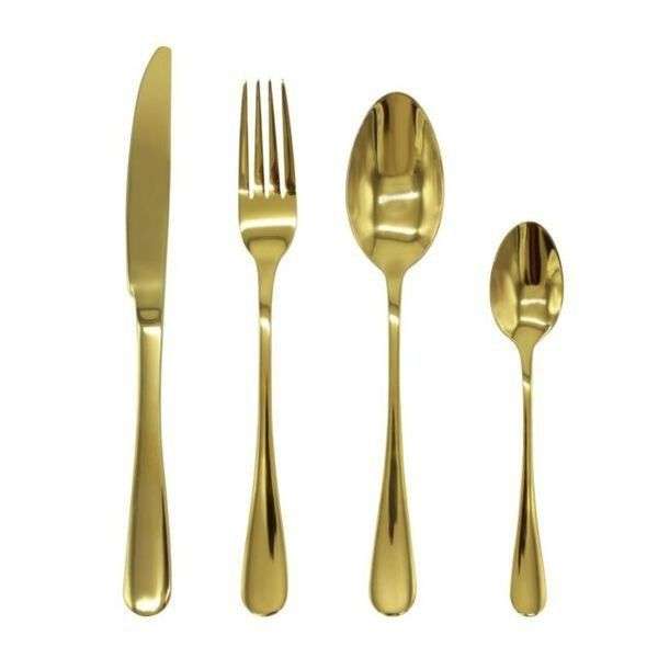 Cutlery Set - 24 Piece Gold