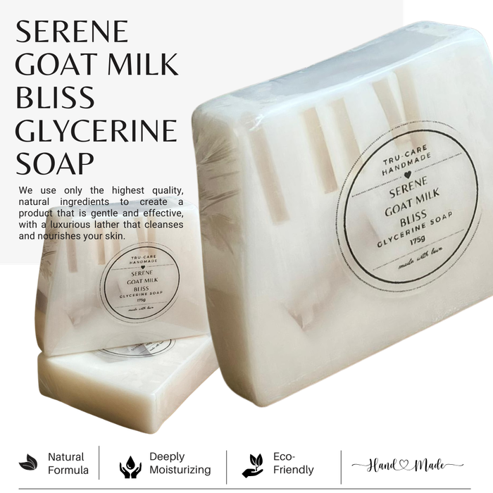 Serene Goat Milk Bliss Glycerine Soap  1xBar