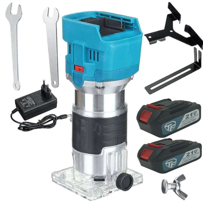 Lithium Ion Woodworking Electric Trimming Router