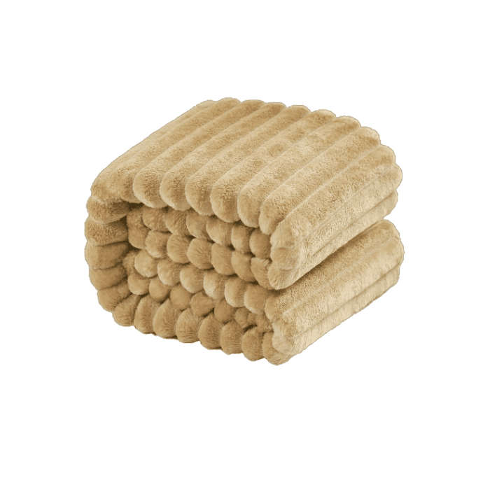 Cozzy Fleece Quality Cover Throw Blanket - Brown