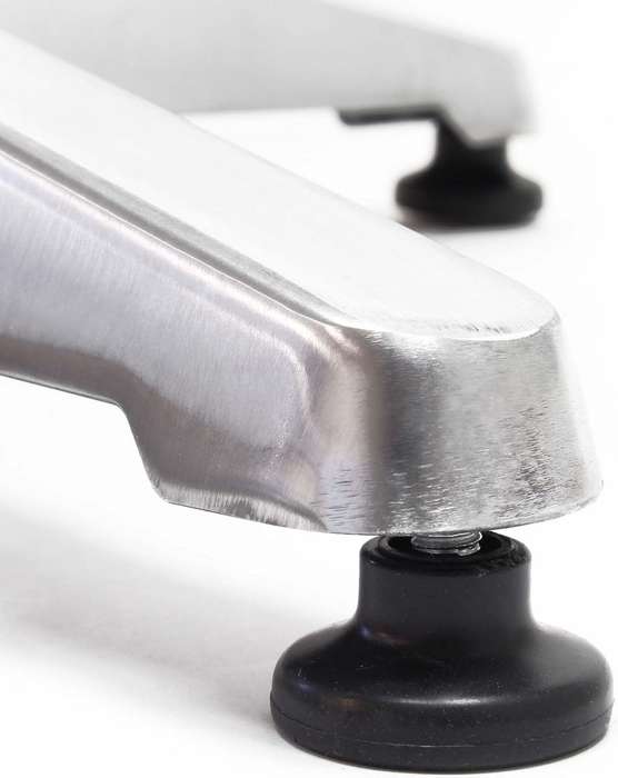 Round Cocktail Bar Table - 60cm Silver Top