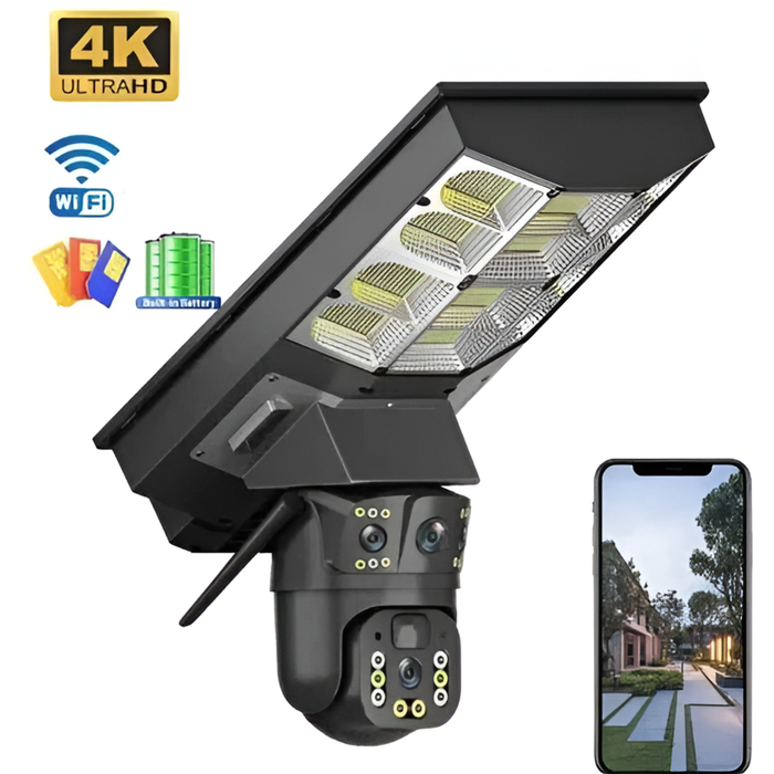 Solar Security Light - CCTV Camera with 4G