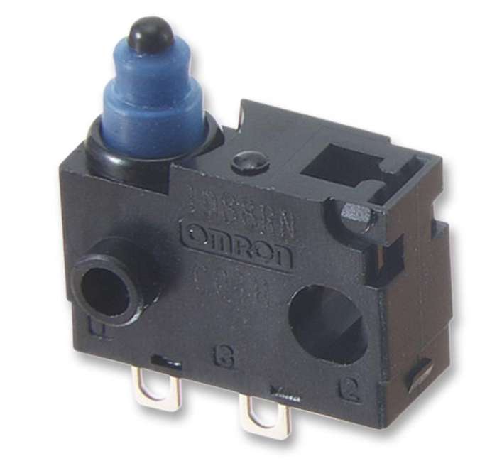 Omron (D2QW-C003H) Microswitch, Subminiature, Pin Plunger
