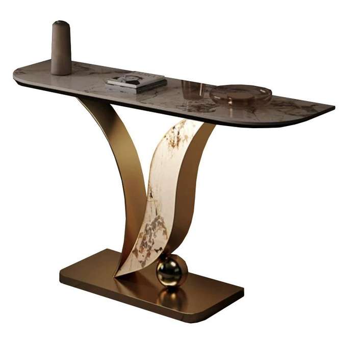 Modern marble console server table