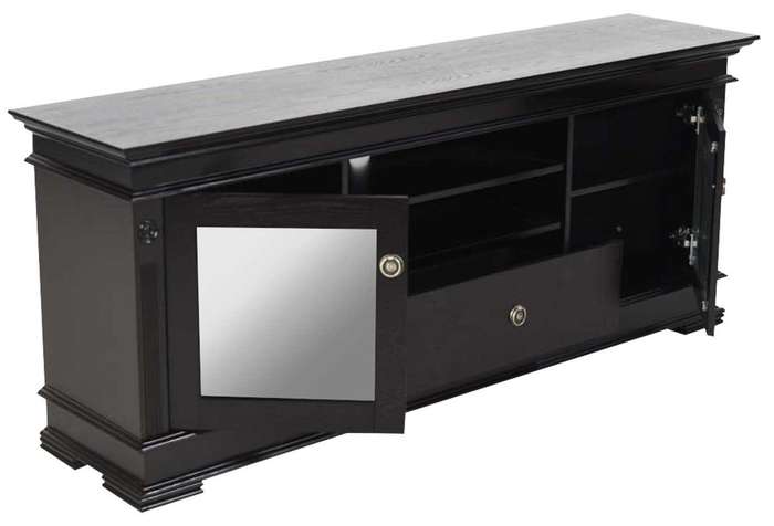 Veneer Wood Smart TV / Plasma Stand-Black or Brown