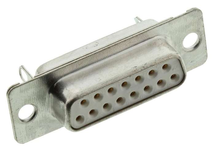Amphenol (DA15S064HTLF) D Sub Connector, Receptacle, FCI D, 15 Contacts