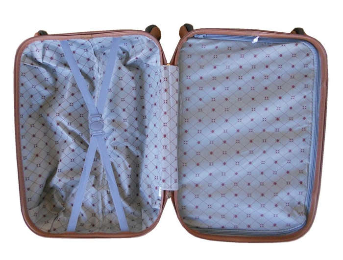 3 Piece Travel Luggage Suitcase Bag Set - Black