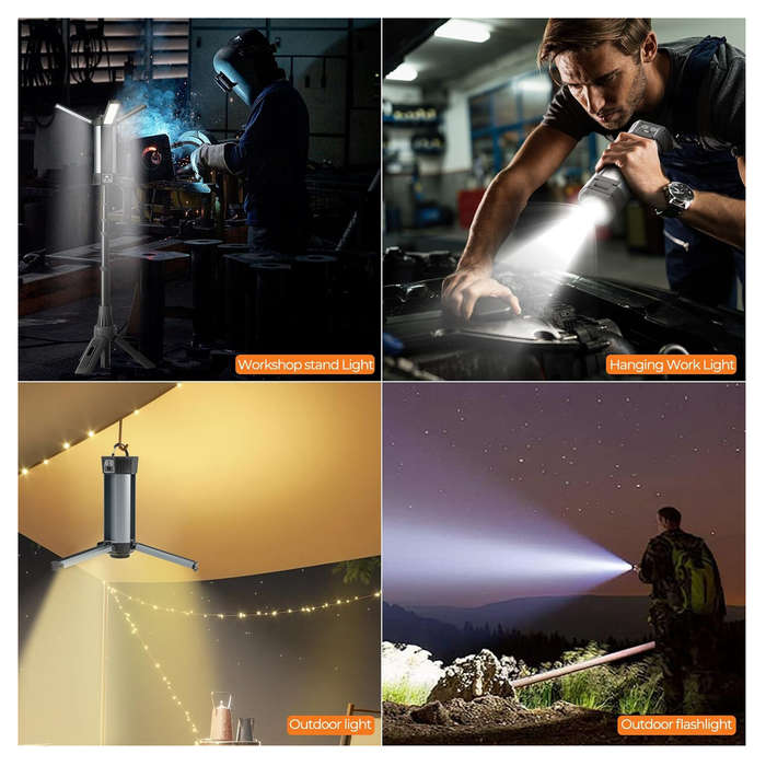 LED Work Light with Portable Folding Stand