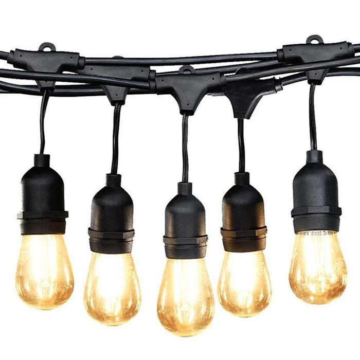 20M Solar LED Retro Bulb String Light with 20 Bulbs