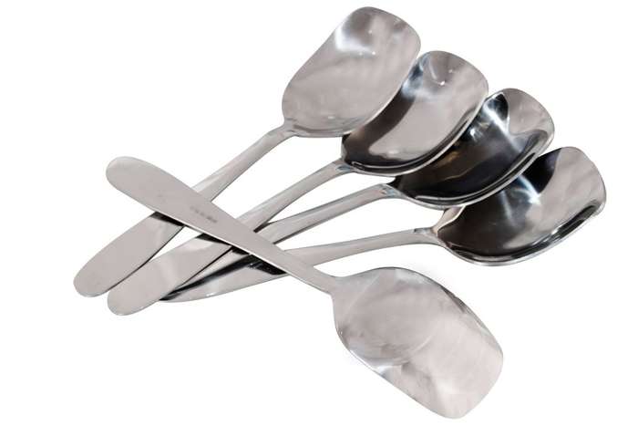 5 x strong Stainless Steel Serving Spoons