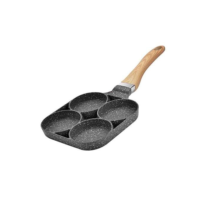 4 Hole Fried Egg Burger Pan Non-stick Multipurpose Egg Frying Pan-24cm